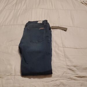 Hudson Jeans Dark Indigo Denim Slim Jean Cropped